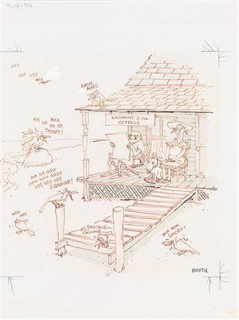 (THE NEW YORKER / CARTOONS) GEORGE BOOTH. Laughing Gull Cottage.